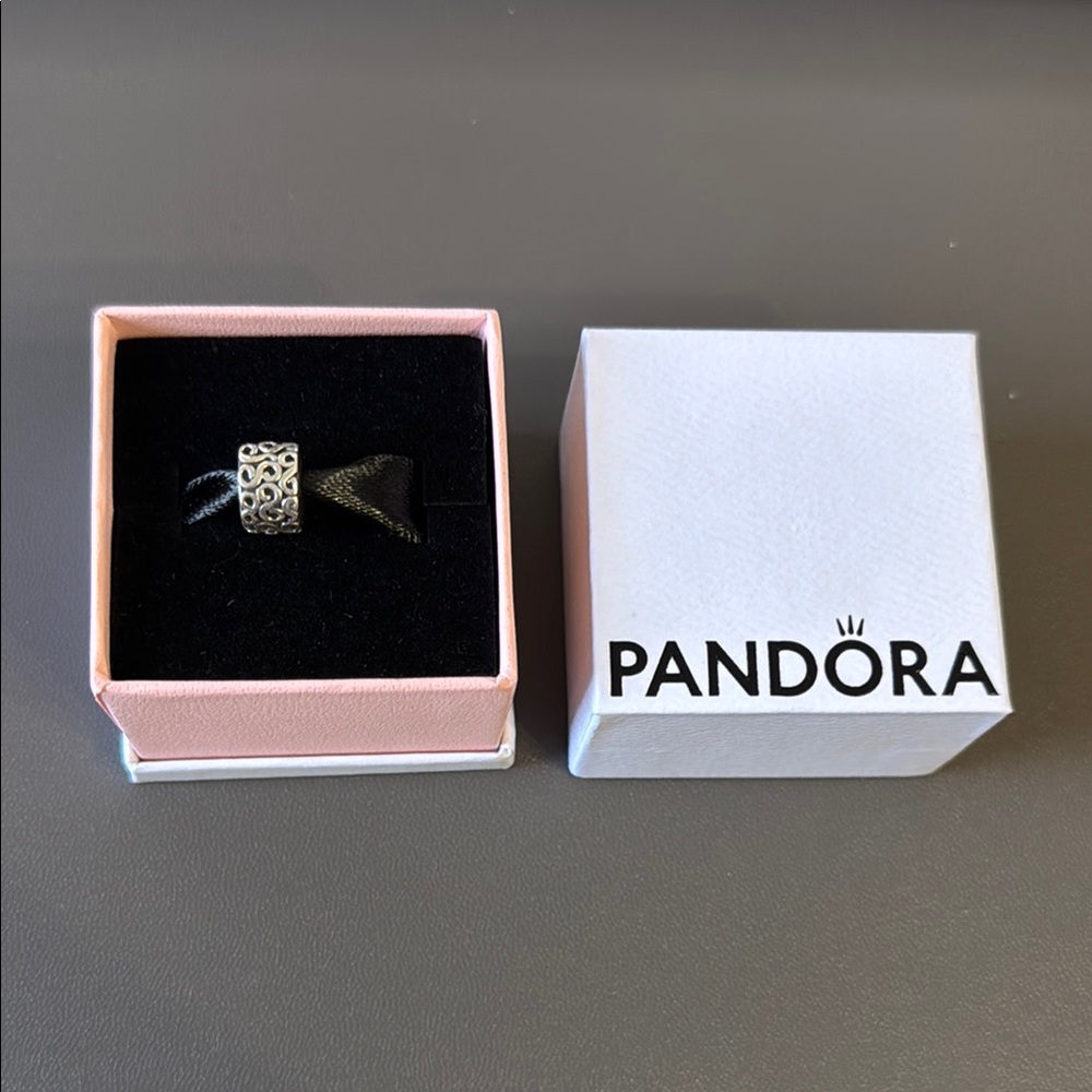 Pandora Silver Swirl Stopper Charm